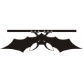 Ultrabat Aircraft Logo,Decal/Sticker 3.25''h x 15''w!